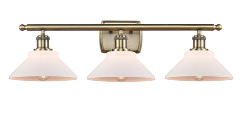 Ballston LED Bath Vanity in Antique Brass (405|516-3W-AB-G131-LED)