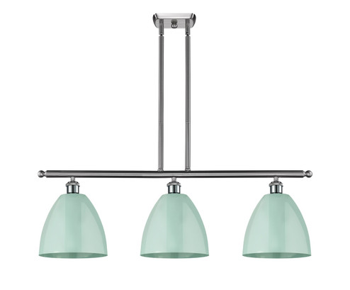Ballston Three Light Island Pendant in Brushed Satin Nickel (405|516-3I-SN-MBD-9-SF)