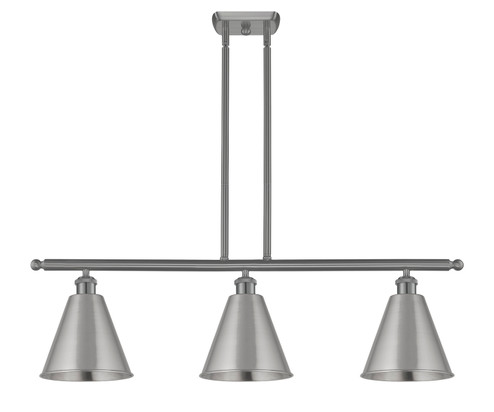 Ballston Three Light Island Pendant in Brushed Satin Nickel (405|516-3I-SN-MBC-8-SN)