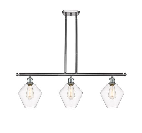 Ballston Three Light Island Pendant in Brushed Satin Nickel (405|516-3I-SN-G652-8)