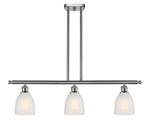 Ballston Three Light Island Pendant in Brushed Satin Nickel (405|516-3I-SN-G441)