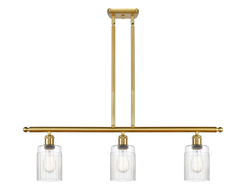 Ballston Three Light Island Pendant in Satin Gold (405|516-3I-SG-G342)