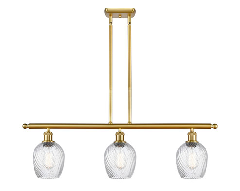 Ballston Three Light Island Pendant in Satin Gold (405|516-3I-SG-G292)