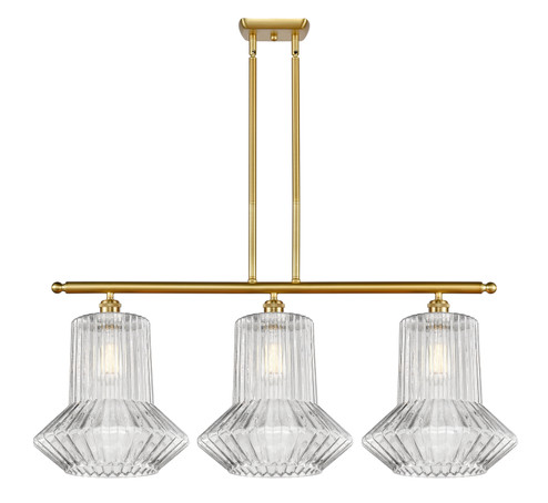Ballston Three Light Island Pendant in Satin Gold (405|516-3I-SG-G212)