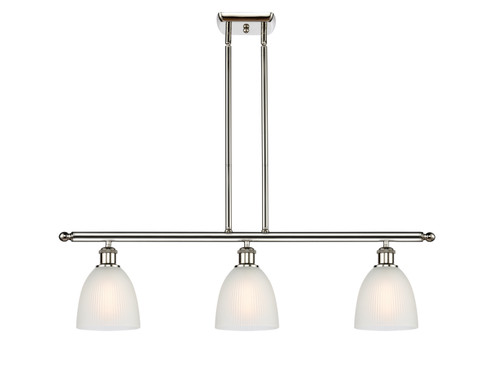 Ballston Three Light Island Pendant in Polished Nickel (405|516-3I-PN-G381)