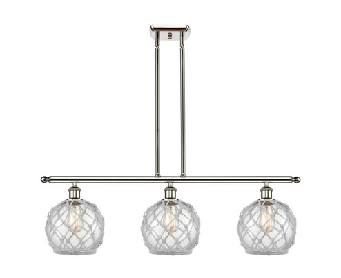 Ballston LED Island Pendant in Polished Nickel (405|516-3I-PN-G122-8RW-LED)
