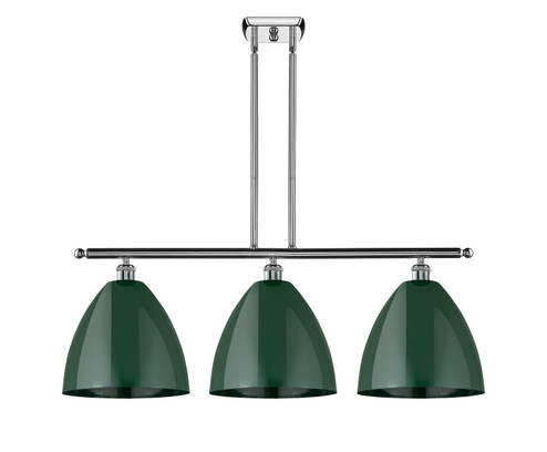Ballston Three Light Island Pendant in Polished Chrome (405|516-3I-PC-MBD-12-GR)