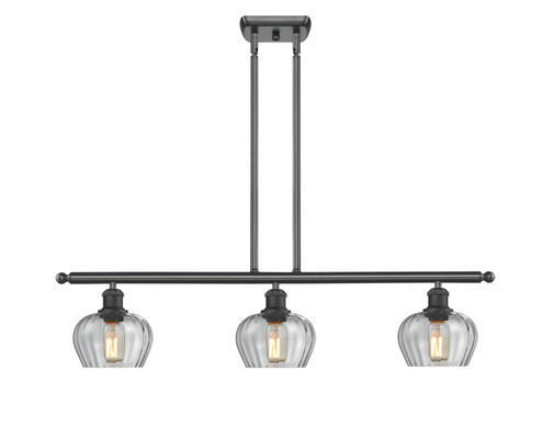 Ballston Three Light Island Pendant in Matte Black (405|516-3I-BK-G92)