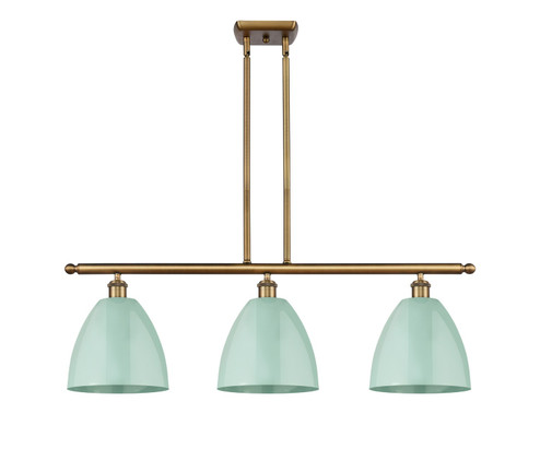 Ballston Three Light Island Pendant in Brushed Brass (405|516-3I-BB-MBD-9-SF)