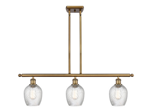 Ballston Three Light Island Pendant in Brushed Brass (405|516-3I-BB-G292)