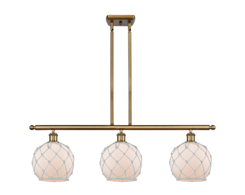 Ballston LED Island Pendant in Brushed Brass (405|516-3I-BB-G121-8RW-LED)