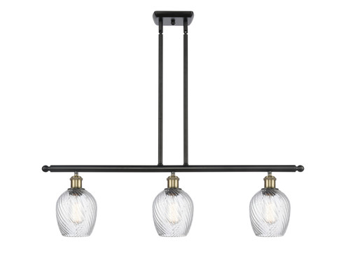 Ballston Three Light Island Pendant in Black Antique Brass (405|516-3I-BAB-G292)