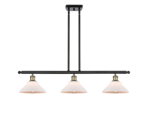 Ballston Three Light Island Pendant in Black Antique Brass (405|516-3I-BAB-G131)