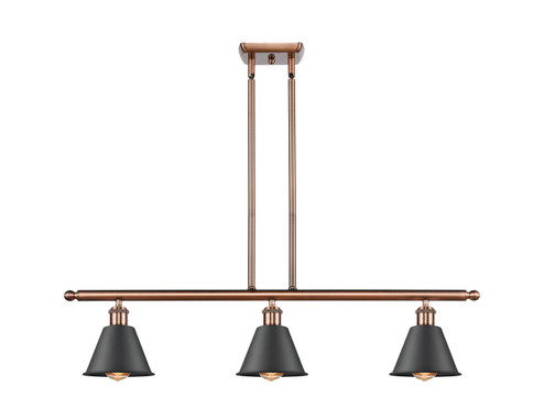 Ballston Three Light Island Pendant in Antique Copper (405|516-3I-AC-M8)