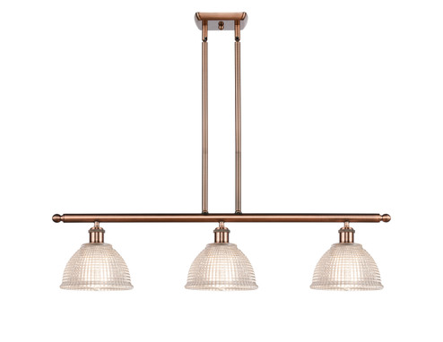 Ballston Three Light Island Pendant in Antique Copper (405|516-3I-AC-G422)