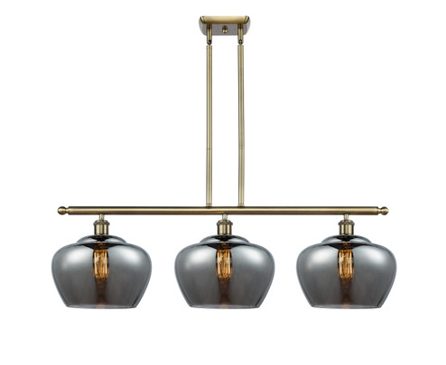 Ballston Three Light Island Pendant in Antique Brass (405|516-3I-AB-G93-L)