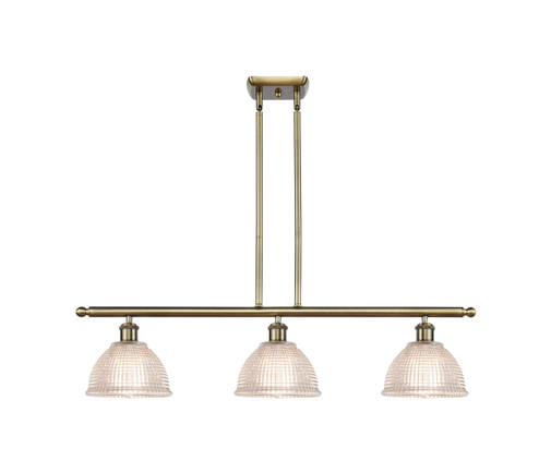 Ballston Three Light Island Pendant in Antique Brass (405|516-3I-AB-G422)