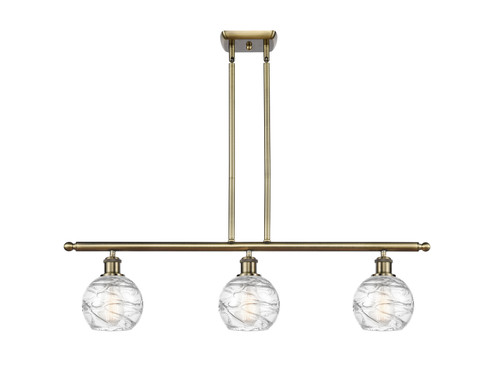 Ballston LED Island Pendant in Antique Brass (405|516-3I-AB-G1213-6-LED)