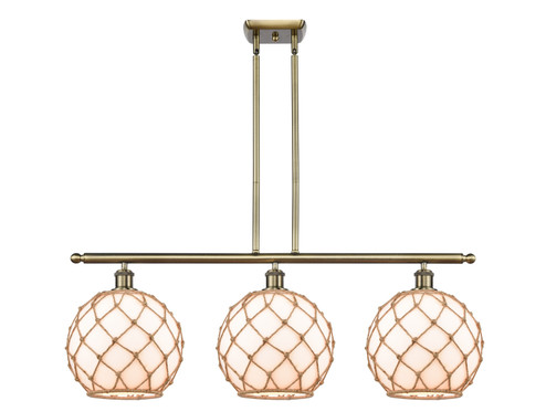 Ballston LED Island Pendant in Antique Brass (405|516-3I-AB-G121-10RB-LED)