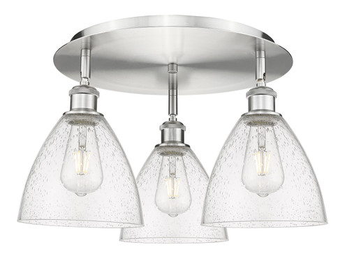 Ballston Three Light Semi-Flush Mount in Satin Gold (405|516-3C-SG-GBD-751)