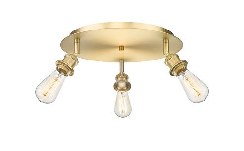 Ballston Three Light Semi-Flush Mount in Satin Gold (405|516-3C-SG)