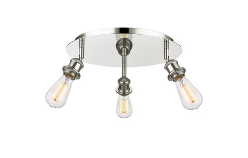 Ballston Three Light Semi-Flush Mount in Polished Nickel (405|516-3C-PN)