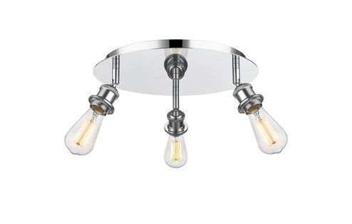 Ballston Three Light Flush Mount in Polished Chrome (405|516-3C-PC)