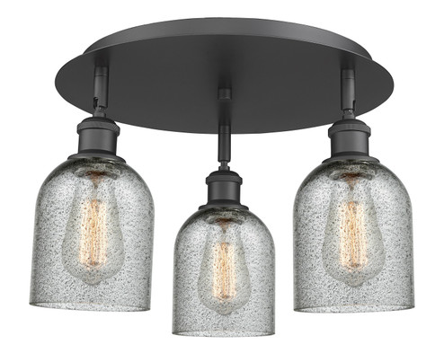 Ballston Three Light Semi-Flush Mount in Matte Black (405|516-3C-BK-G257)