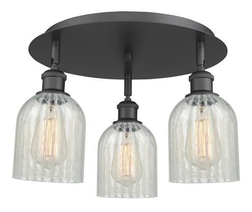Ballston Three Light Semi-Flush Mount in Matte Black (405|516-3C-BK-G2511)