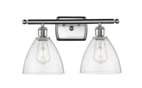 Ballston Two Light Bath Vanity in Brushed Satin Nickel (405|516-2W-SN-GBD-751)