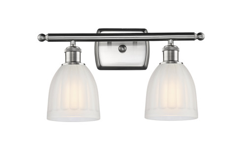 Ballston Two Light Bath Vanity in Brushed Satin Nickel (405|516-2W-SN-G441)