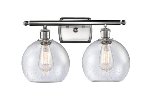 Ballston Two Light Bath Vanity in Brushed Satin Nickel (405|516-2W-SN-G124-8)