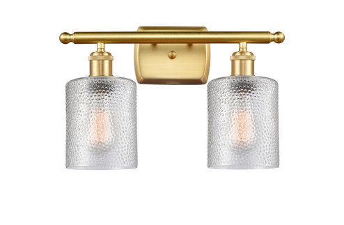 Ballston Two Light Bath Vanity in Satin Gold (405|516-2W-SG-G112)