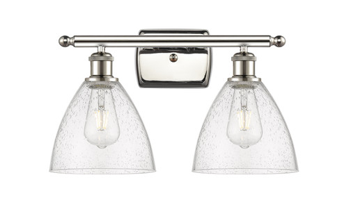 Ballston LED Bath Vanity in Polished Nickel (405|516-2W-PN-GBD-754-LED)