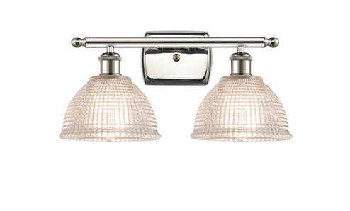 Ballston Two Light Bath Vanity in Polished Nickel (405|516-2W-PN-G422)