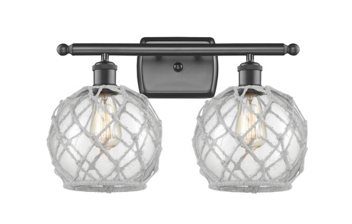 Ballston Two Light Bath Vanity in Oil Rubbed Bronze (405|516-2W-OB-G122-8RW)