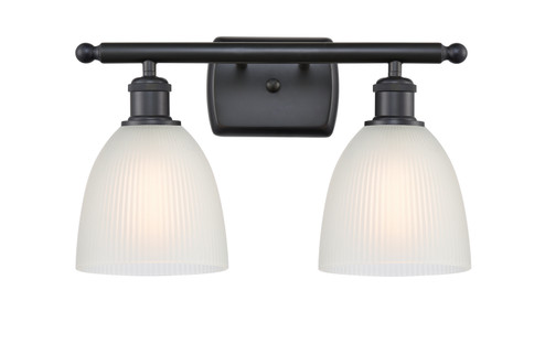 Ballston Two Light Bath Vanity in Matte Black (405|516-2W-BK-G381)