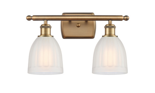 Ballston Two Light Bath Vanity in Brushed Brass (405|516-2W-BB-G441)
