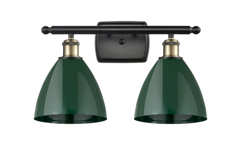 Ballston Two Light Bath Vanity in Black Antique Brass (405|516-2W-BAB-MBD-75-GR)