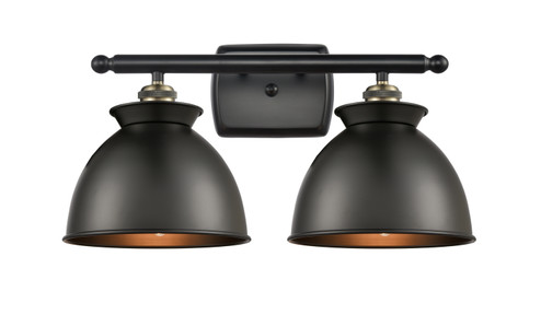Ballston LED Bath Vanity in Black Antique Brass (405|516-2W-BAB-M14-BK-LED)