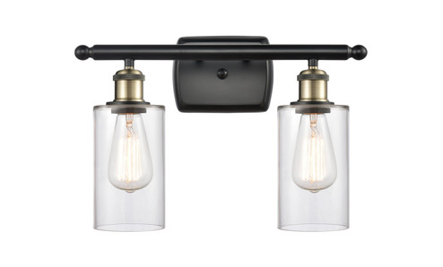 Ballston Two Light Bath Vanity in Black Antique Brass (405|516-2W-BAB-G802)