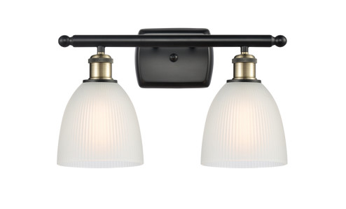 Ballston Two Light Bath Vanity in Black Antique Brass (405|516-2W-BAB-G381)
