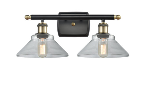 Ballston Two Light Bath Vanity in Black Antique Brass (405|516-2W-BAB-G132)