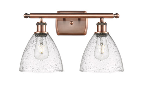Ballston Two Light Bath Vanity in Antique Copper (405|516-2W-AC-GBD-754)