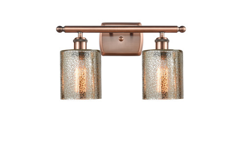 Ballston Two Light Bath Vanity in Antique Copper (405|516-2W-AC-G116)
