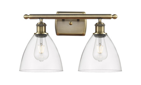 Ballston Two Light Bath Vanity in Antique Brass (405|516-2W-AB-GBD-752)