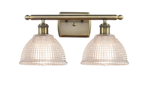 Ballston Two Light Bath Vanity in Antique Brass (405|516-2W-AB-G422)