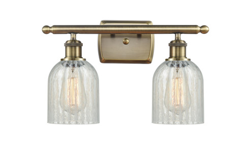 Ballston Two Light Bath Vanity in Antique Brass (405|516-2W-AB-G2511)