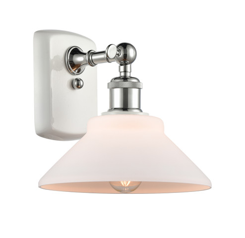 Ballston One Light Wall Sconce in White Polished Chrome (405|516-1W-WPC-G131)