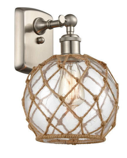 Ballston One Light Wall Sconce in Brushed Satin Nickel (405|516-1W-SN-G122-8RB)